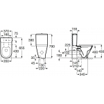 Roca The Gap Round 座廁淨水箱 A3410N0000